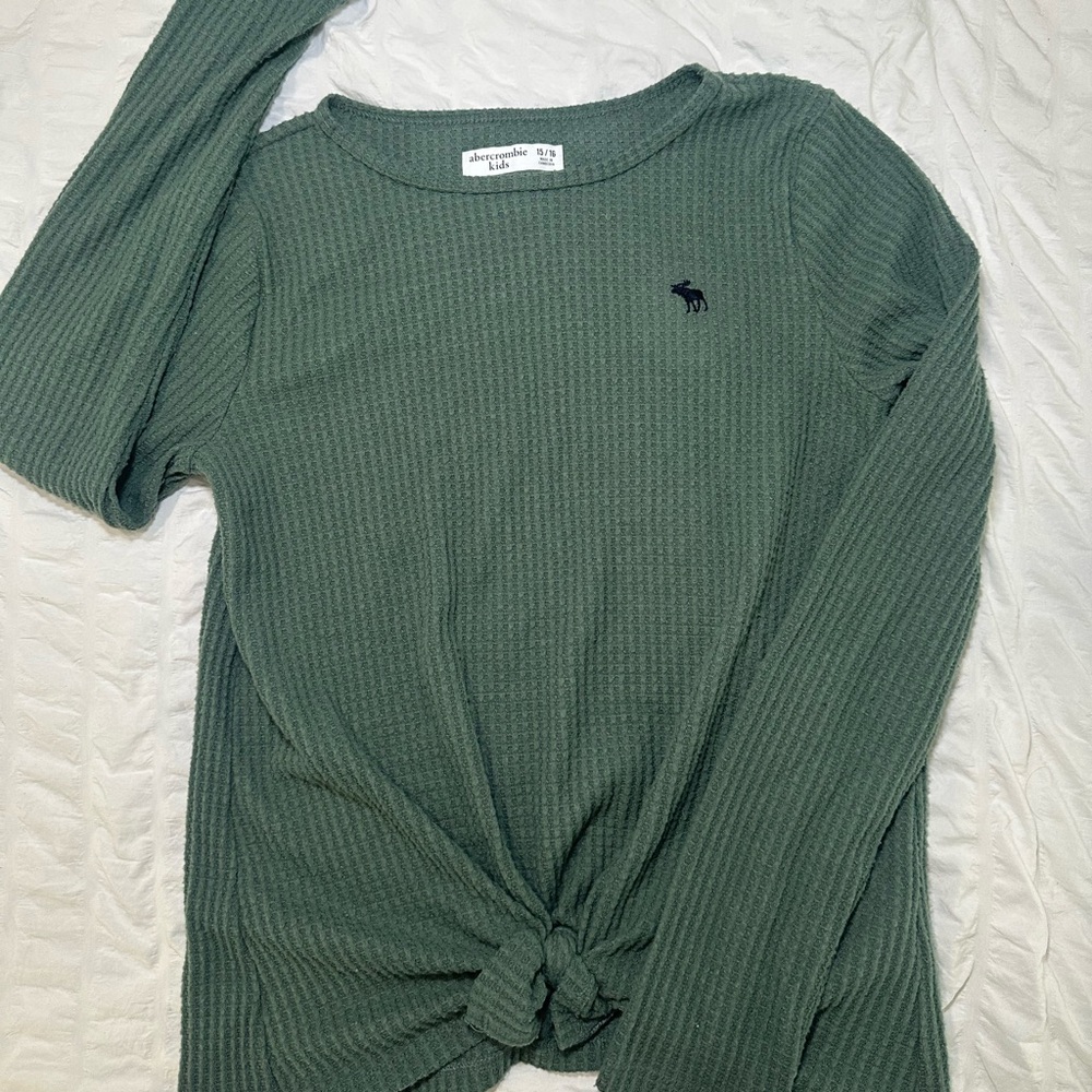 Abercrombie & Fitch Sage Ribbed Blouse
